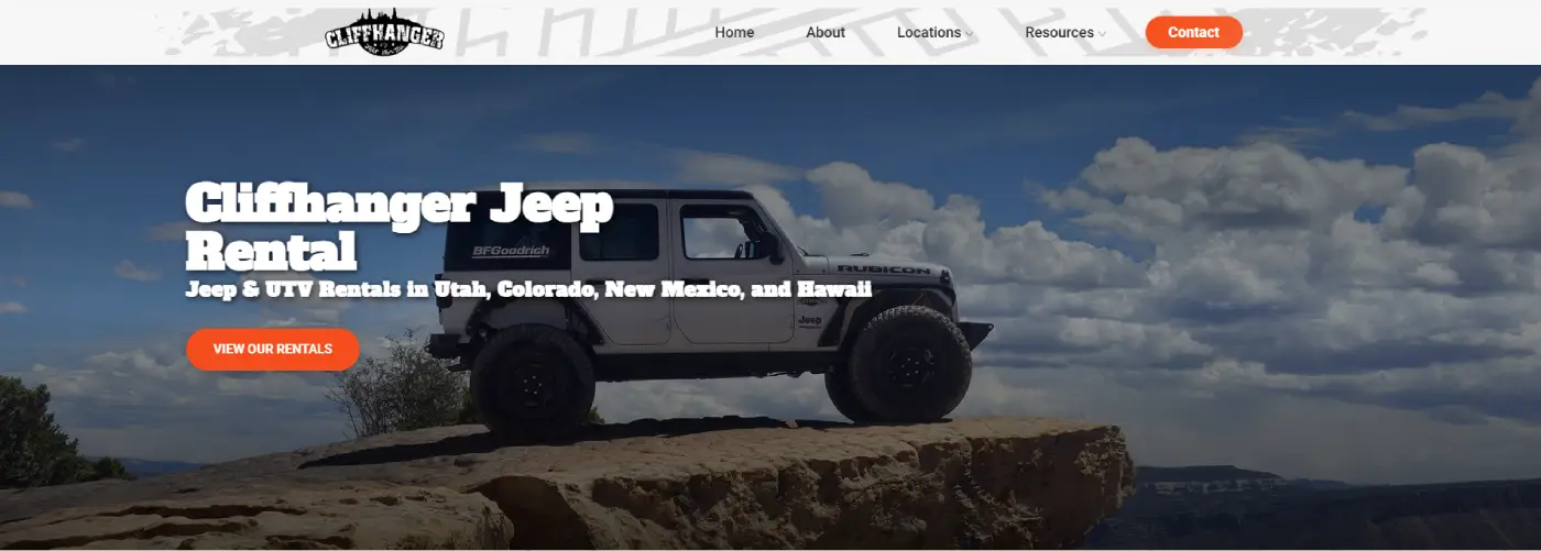 Cliffhanger Jeep Rental