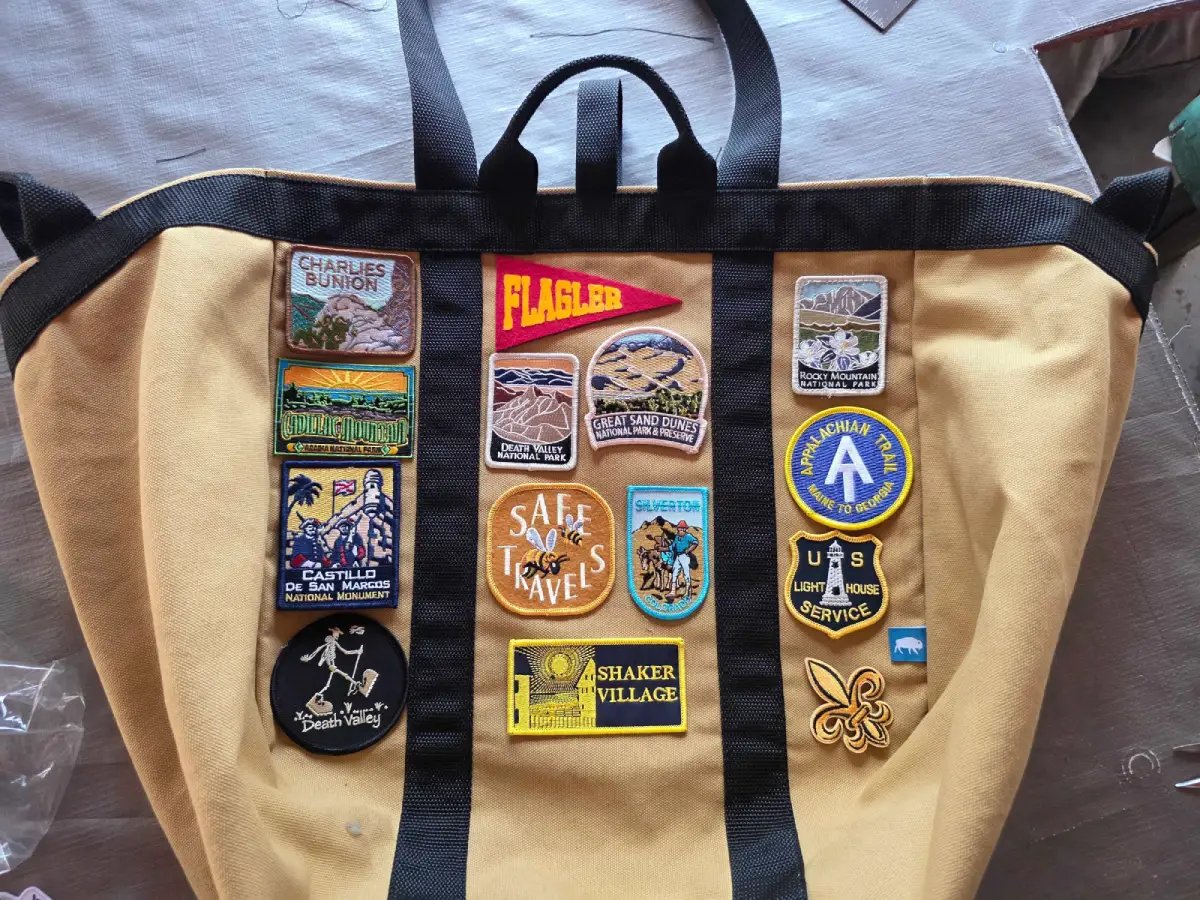 National Park Patch Bag — Custom Patch Application — pack_bag_repair