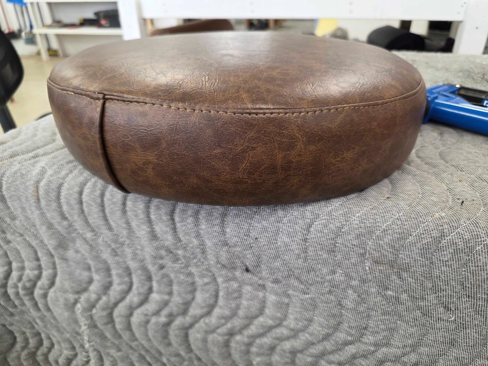 Stool Covers — Full Rebuild with Boxing, Top Stitching & New Foam — Seat Upholstery