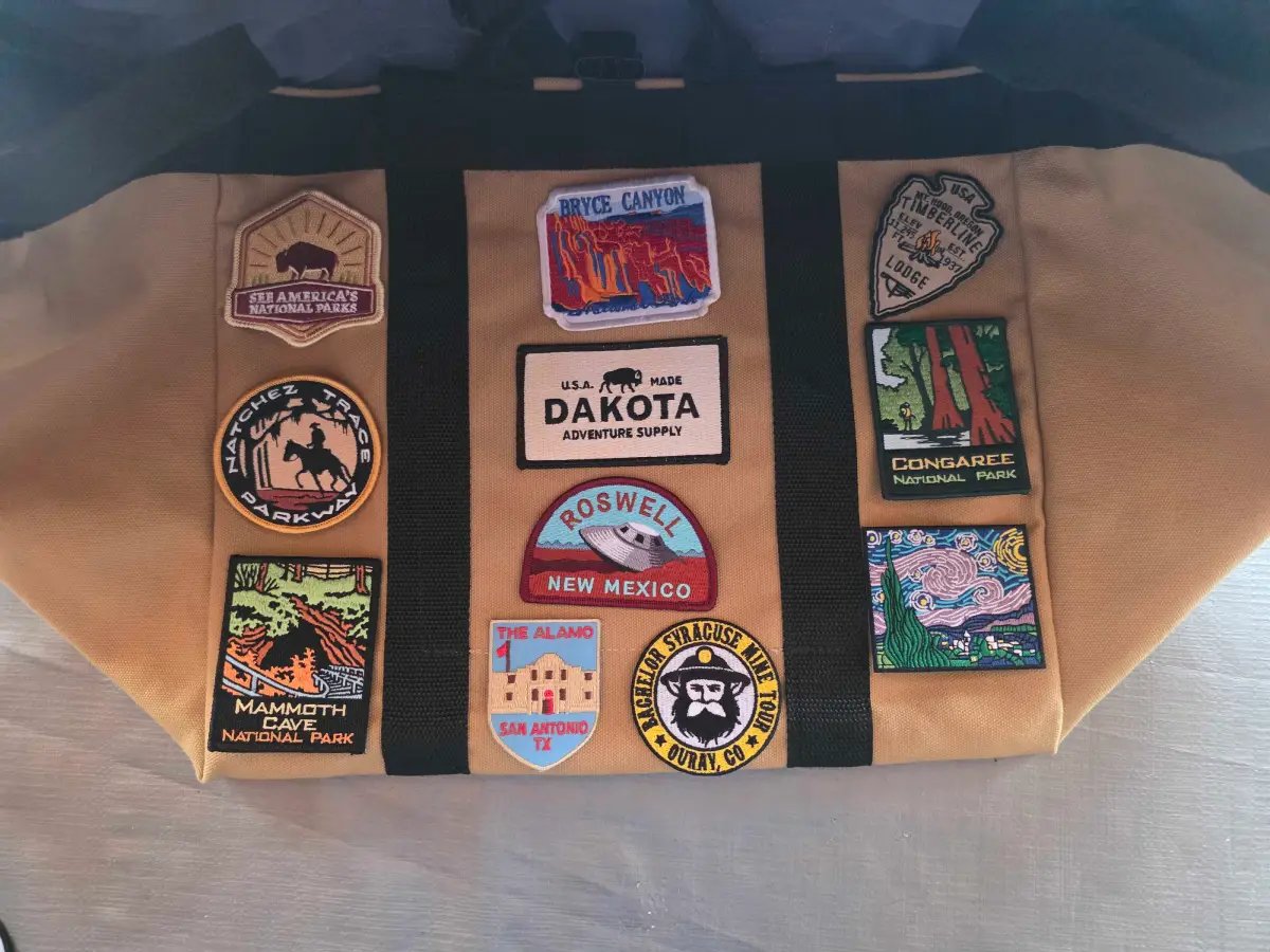 National Park Patch Bag — Custom Patch Application